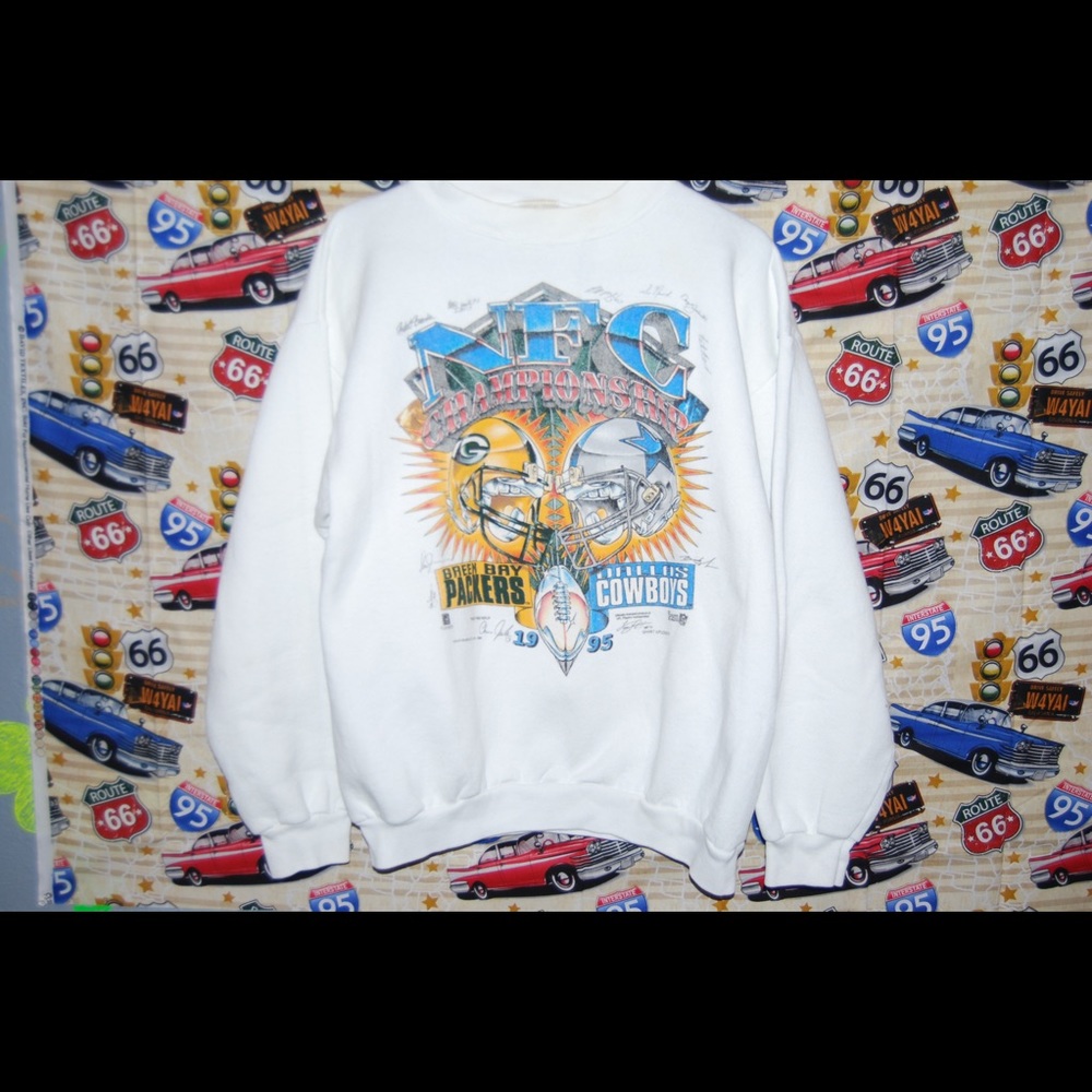 1995 PACKERS VS COWBOYS CREWNECK FOR MEN